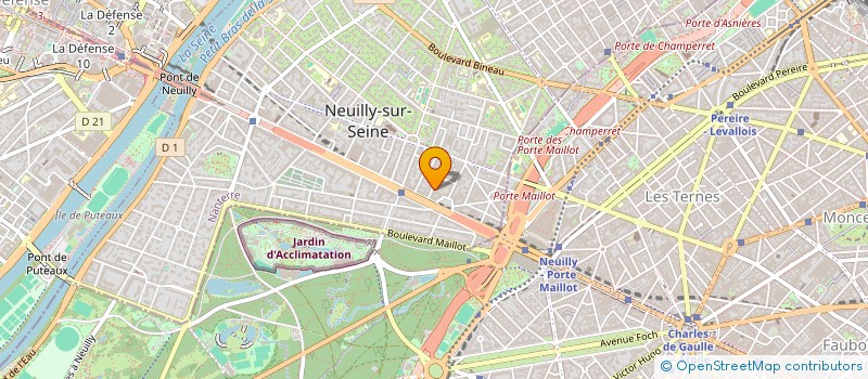 localisation de l'entreprise MEGAPHORE à NEUILLY-SUR-SEINE