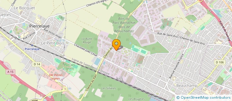 localisation de l'entreprise MEGAPLOMBERIE  BEAUCHAMP