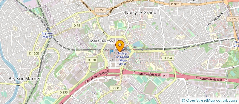 localisation de l'entreprise MEGAPLUS INTERNATIONAL  NOISY-LE-GRAND