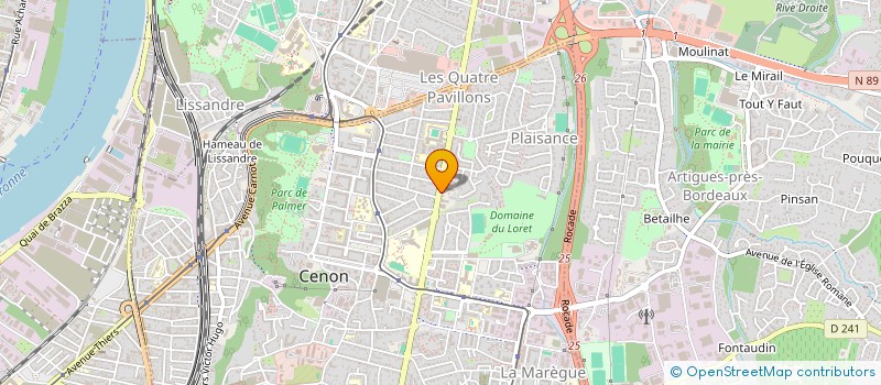 localisation de l'entreprise MEGAPOLYS  CENON