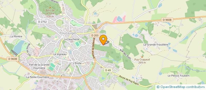 localisation de l'entreprise MEGAR  POUZAUGES