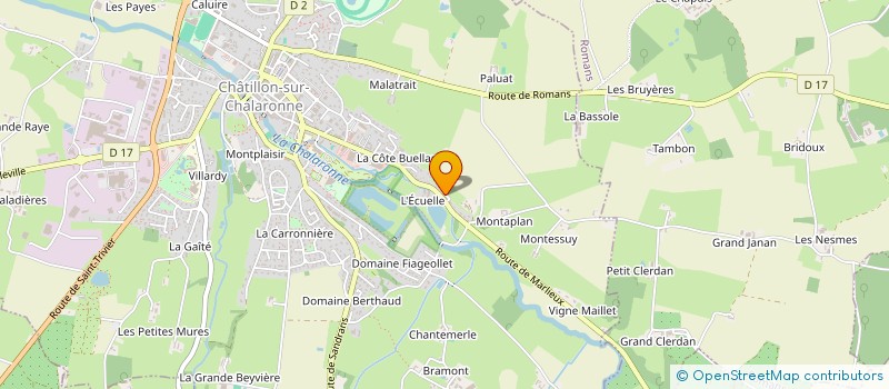 localisation de l'entreprise MEGARD ARCHITECTES  CHATILLON-SUR-CHALARONNE