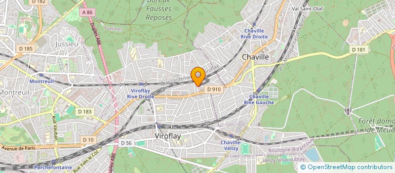 localisation de l'entreprise MEGAS FINANCES à VIROFLAY