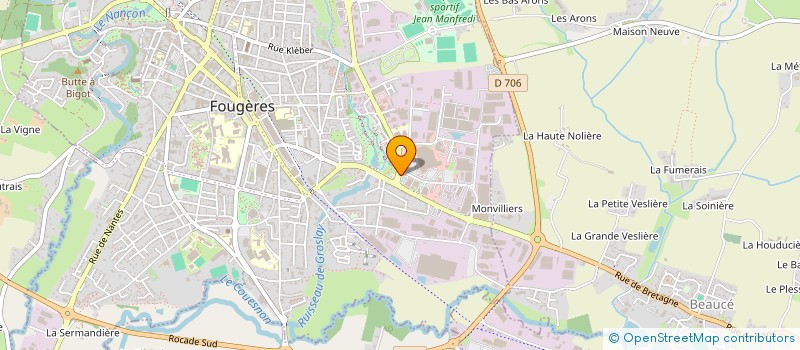 localisation de l'entreprise MEGASON à FOUGERES