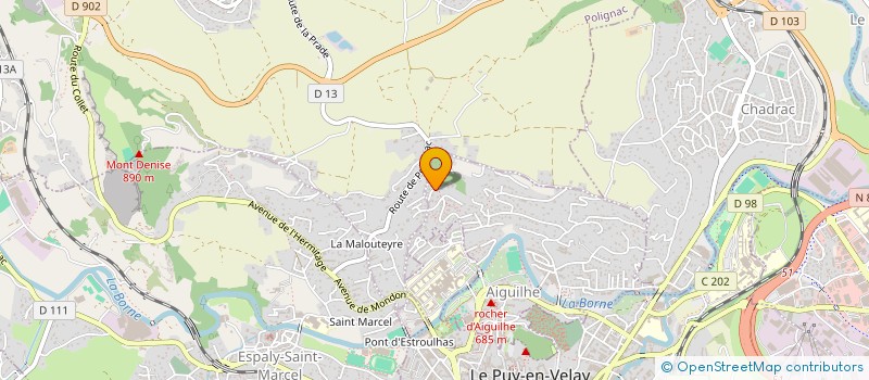 localisation de l'entreprise MEGASOUDE à AIGUILHE