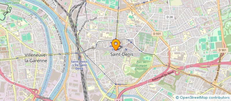 localisation de l'entreprise MEGASPORT à SAINT-DENIS