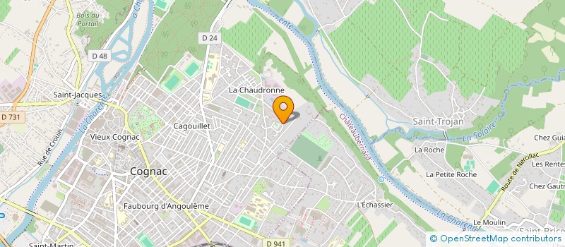 localisation de l'entreprise MEGASTAF à CHATEAUBERNARD