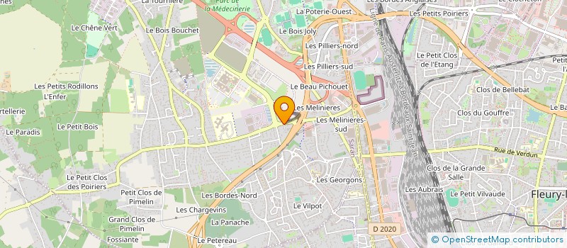 localisation de l'entreprise MEGASUD à SARAN