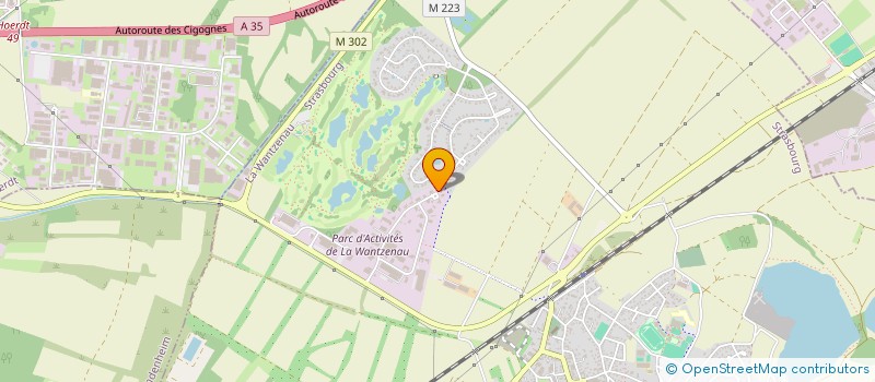 localisation de l'entreprise MEGATRANS SARL à LA WANTZENAU