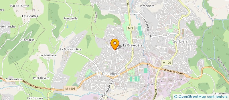 localisation de l'entreprise MEGAUTHIER  LA TALAUDIERE