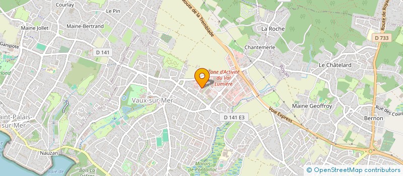 localisation de l'entreprise MEGAWATT SARL à VAUX-SUR-MER