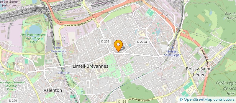 localisation de l'entreprise MEGAZ à LIMEIL-BREVANNES