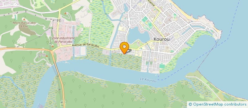 localisation de l'entreprise MEGBTP à KOUROU