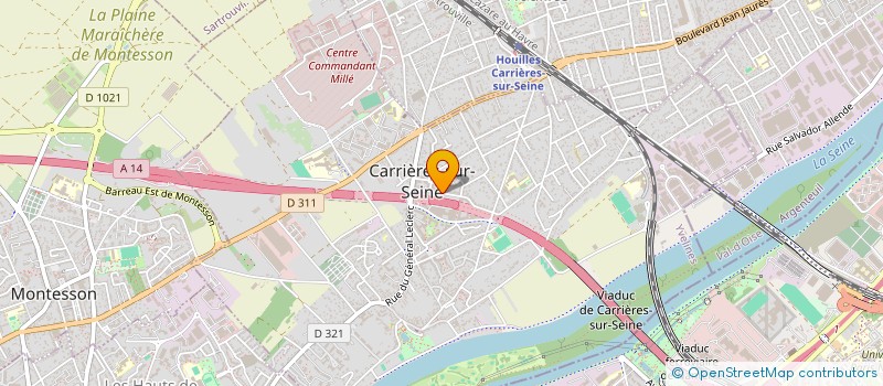 localisation de l'entreprise MEGE à CARRIERES-SUR-SEINE