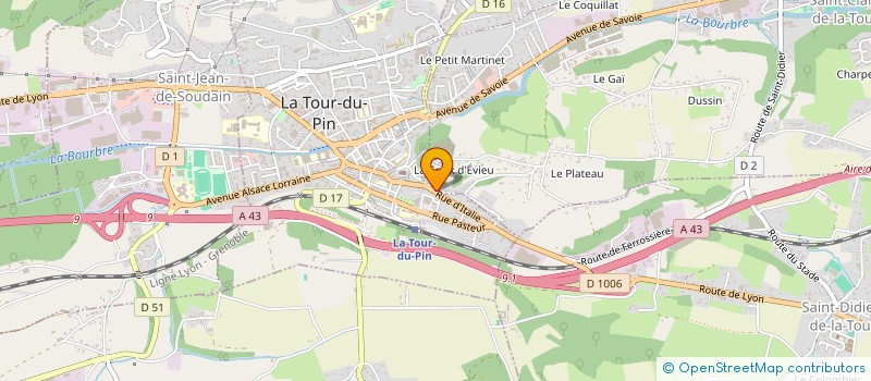 localisation de l'entreprise MEGECO BAT  LA TOUR-DU-PIN