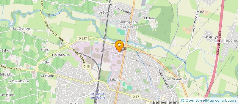 localisation de l'entreprise MEGEDEC à BELLEVILLE-EN-BEAUJOLAIS