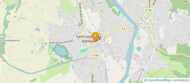 localisation de l'entreprise MEGEMED  SAINT-JUST-SAINT-RAMBERT