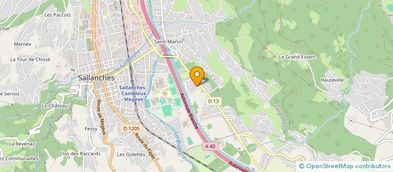 localisation de l'entreprise MEGEVAND à SALLANCHES