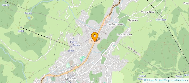 localisation de l'entreprise MEGEVE PISCINE ET SPA  MEGEVE