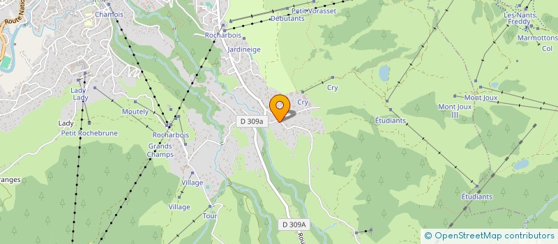 localisation de l'entreprise MEGEVE-RAQUETTES  MEGEVE