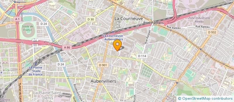 localisation de l'entreprise MEGHA 18 à LA COURNEUVE
