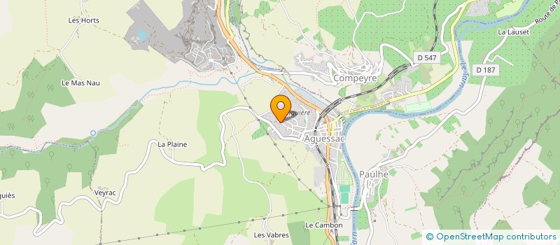 localisation de l'entreprise MEGIS  AGUESSAC