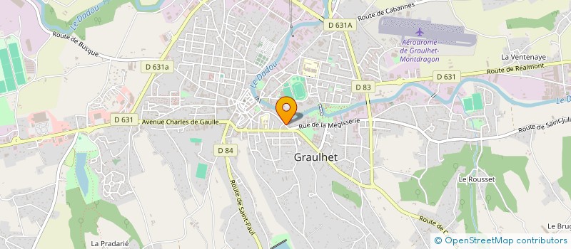 localisation de l'entreprise MEGISSERIE MANAVIT ET COMPAGNIE à GRAULHET
