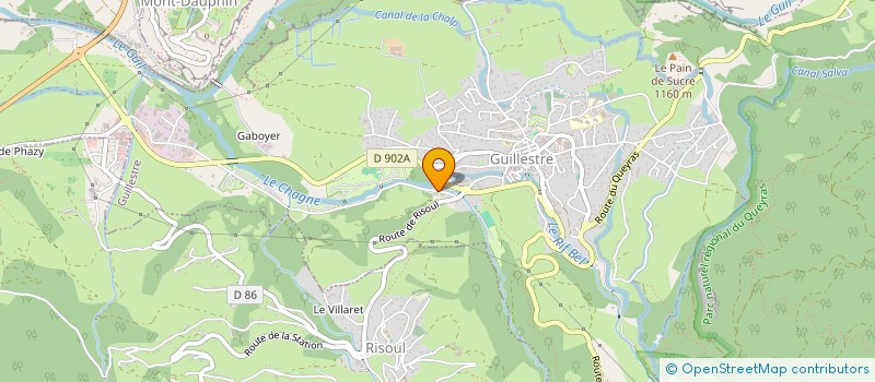 localisation de l'entreprise MEGISSERIE PAYSANNE - PEAUX DES HAUTES VALLEES à GUILLESTRE