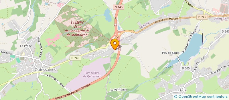 localisation de l'entreprise MEGLINKY à QUINSSAINES