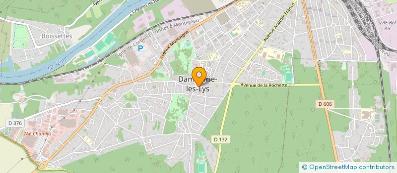 localisation de l'entreprise MEGLIO PIZZA à DAMMARIE-LES-LYS