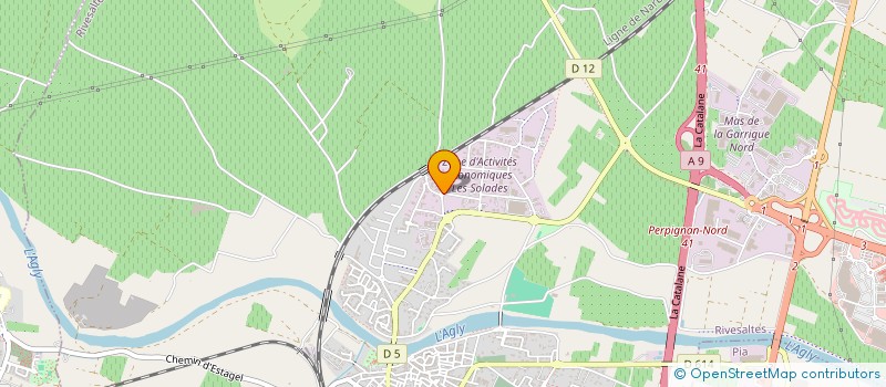 localisation de l'entreprise MEGLOMA  RIVESALTES
