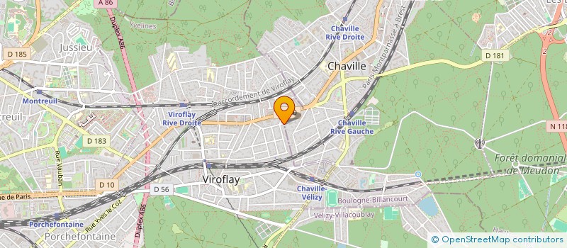 localisation de l'entreprise MEGOCE  VIROFLAY