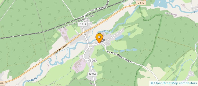 localisation de l'entreprise MEGOMAS  LA COTE