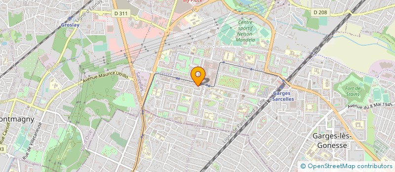 localisation de l'entreprise MEGUIDECHE FRADJI  SARCELLES