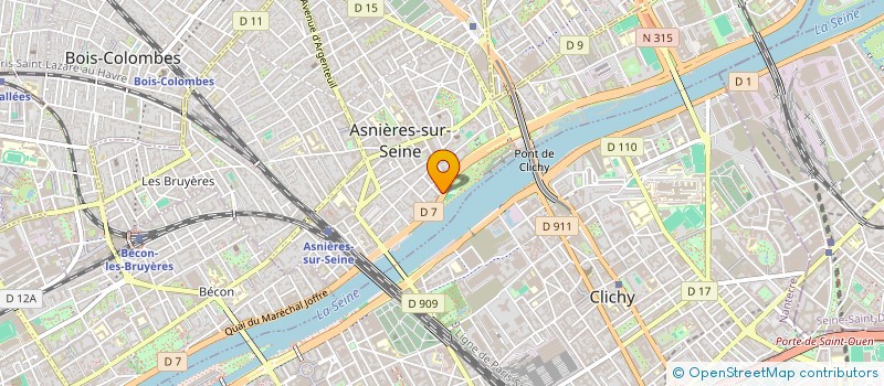 localisation de l'entreprise MEGUILA  ASNIERES-SUR-SEINE