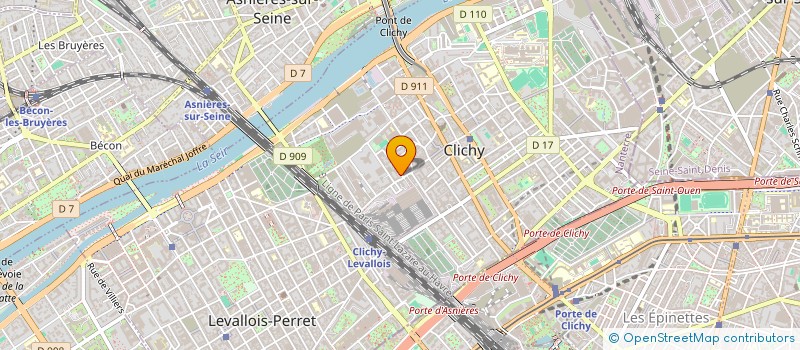 localisation de l'entreprise MEGUSTA à CLICHY