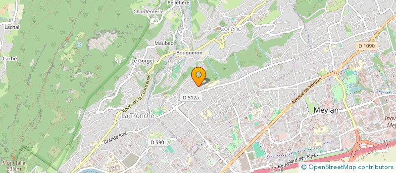 localisation de l'entreprise MEGUVAN  CORENC