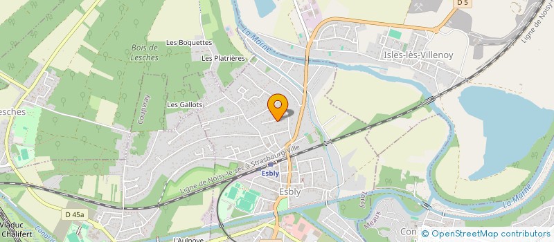 localisation de l'entreprise MEGYOAL à ESBLY