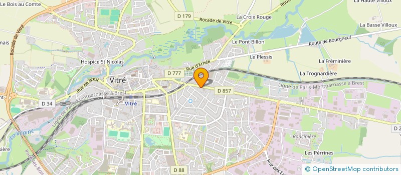 localisation de l'entreprise MEHAT ASSAINISSEMENT à VITRE