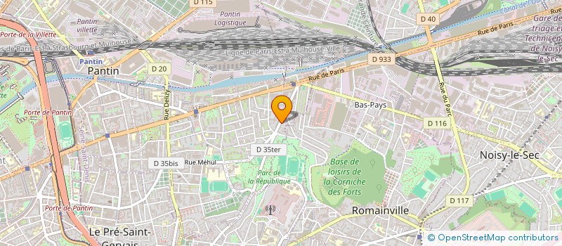 localisation de l'entreprise MEHDI HOGGUI - FATIHA MISSOUR  PANTIN