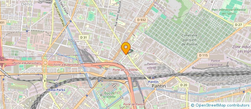 localisation de l'entreprise MEHDI PRIMEURS à PANTIN