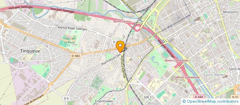 localisation de l'entreprise MEHEUST ET CIE à REIMS