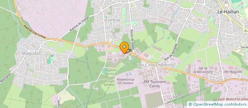 localisation de l'entreprise MEHITS AIRCALO FRANCE à SAINT-MEDARD-EN-JALLES