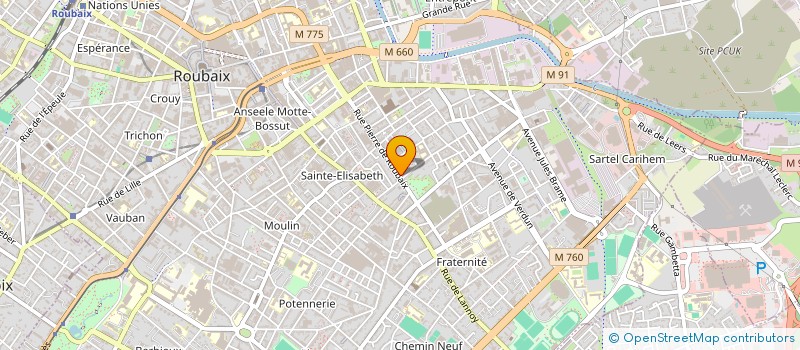 localisation de l'entreprise MEHLEX à ROUBAIX