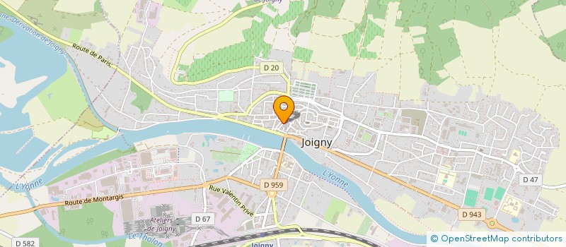 localisation de l'entreprise MEHRA-C à JOIGNY