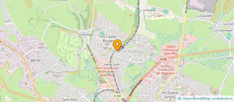 localisation de l'entreprise MEI HUA ZHUANG EN ROUERGUE  ONET-LE-CHATEAU