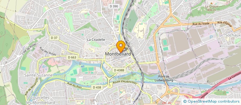 localisation de l'entreprise MEI PLUS MUTUELLE D'ENTREPRISES à MONTBELIARD