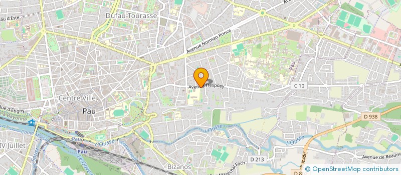 localisation de l'entreprise MEIBER 1 à PAU