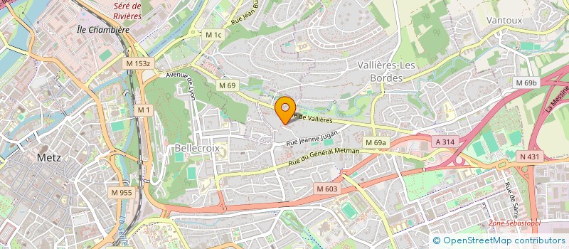 localisation de l'entreprise MEIER  METZ