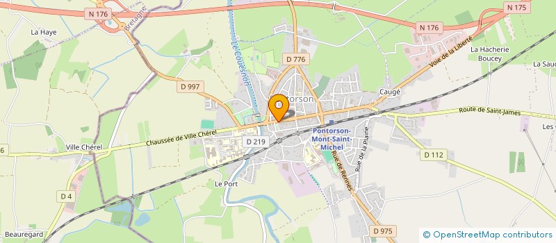 localisation de l'entreprise MEIGNE  PONTORSON